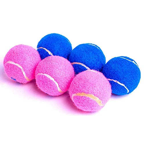 XYBB Juguetes para Perros Pelota De Tenis De Perro para 4.5cm Jumbo Ball Juguetes Perro Juguete Niños 6.5cm para El Entrenamiento De La Firma Masticar Gigante Mega Suministros Mascota S Rosa