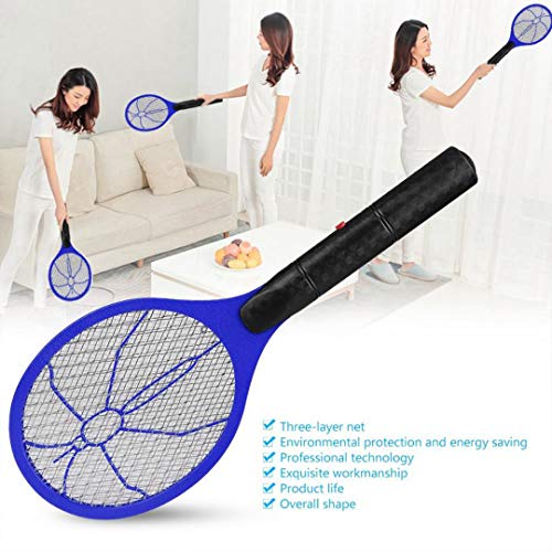 YYBF Verano Caliente Sin Cable De Alimentación Eléctrica De La Batería De La Mosca del Mosquito Matamoscas Bug Zapper Raqueta Insectos Killer Inicio Bug Zappers, 3 Piezas