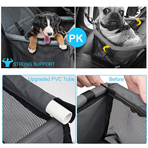 Zellar Asiento Elevador del Coche para Mascotas, Transpirable, Impermeable, Protector de la Cubierta del Asiento del Perro para Viaje, Bolso de Viaje con Correa de Seguridad para Perro Pequeños, Gato