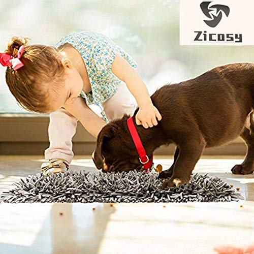 Zicosy Snuffle Mat Training Mat for Dog Perros Juguetes interactivos Juguetes interactivos Suave Pet Nariz Trabajo Olor Dog Feeding Mat (12" x 18")