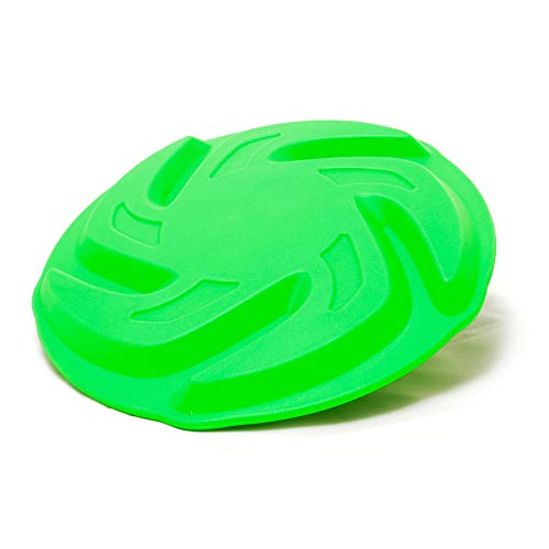 4yourpet Frisbee para Perros, Juguete para Perros en Colores neón, Suave y Resistente a mordeduras, Frisbee para Perros, Flotante, 19 cm