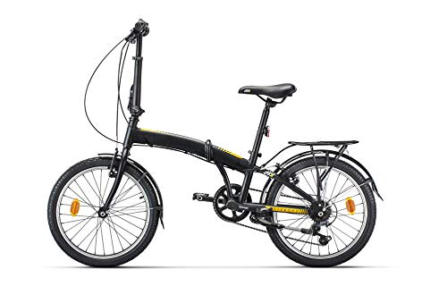 AFX Bicicleta Plegable Urbana 20" Goteborg, Negro