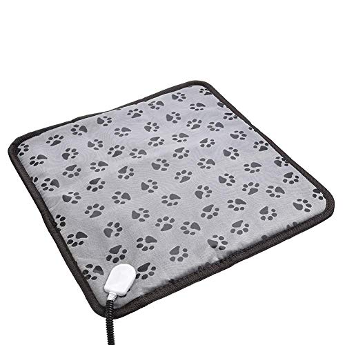 Alfombrilla calefactora para gatos y perros pequeños Mascotas Almohadilla calefactora blanda para mascotas de 20 W con protección contra sobrecalentamiento Manta eléctrica a prueba de agua 45 45 cm