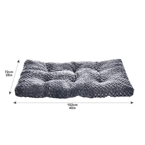 AmazonBasics - Cama para mascotas - 1 m, gris en espiral