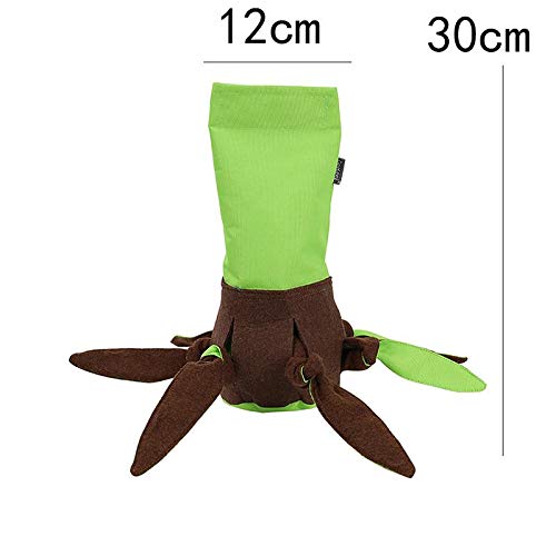 Arbougstg Juguete para mascotas para rellenar pulpo juguete con chirriantes, plástico reciclable, funda de tela para entrenamiento de perros