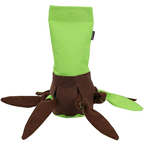 Arbougstg Juguete para mascotas para rellenar pulpo juguete con chirriantes, plástico reciclable, funda de tela para entrenamiento de perros