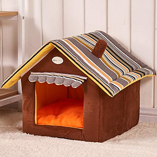 BAOLH Cama del animal doméstico, extraíble y lavable del perro casero for perro Material cama caliente del perrito de felpa estera del animal doméstico, perro mascota invierno suave cama, Litera cuatr