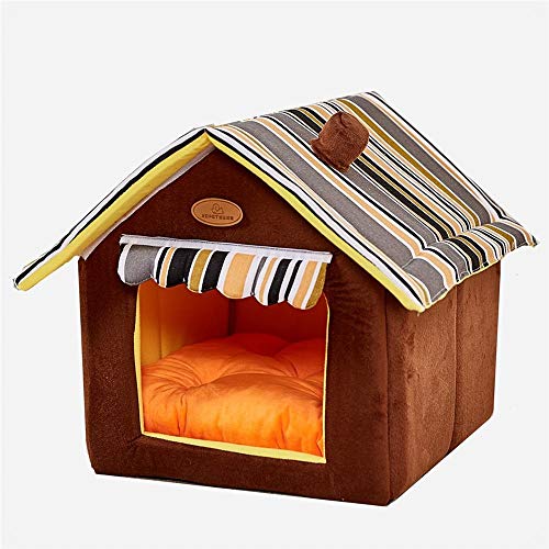 BAOLH Cama del animal doméstico, extraíble y lavable del perro casero for perro Material cama caliente del perrito de felpa estera del animal doméstico, perro mascota invierno suave cama, Litera cuatr