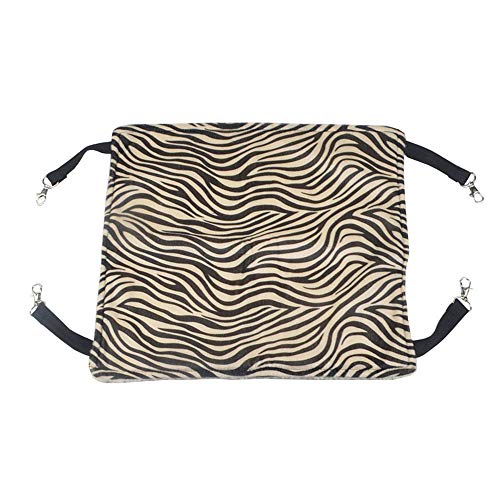 BAOLH Cebra del Leopardo del Gato Hamaca Cama cómoda y Transpirable Gato Cama litera del Gato del Perro casero Felpa Suave Larga, for el Gato Y Perrito Recorrido y Acampar Lavable