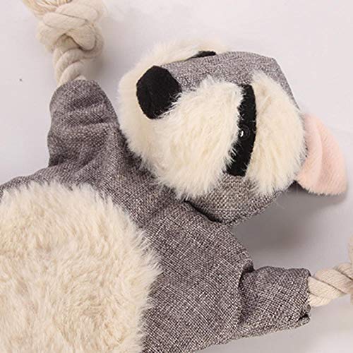 Besthuer Mascota Perro Cachorro Lindo Ardilla Zorro Forma de muñeca de Felpa Papel de Sonido chirriar Masticar Juguete