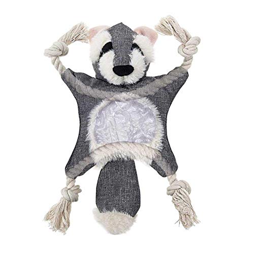 Besthuer Mascota Perro Cachorro Lindo Ardilla Zorro Forma de muñeca de Felpa Papel de Sonido chirriar Masticar Juguete