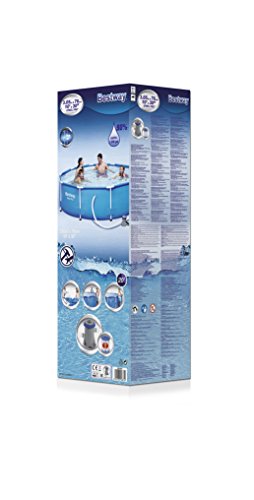 Bestway 56408 - Piscina Desmontable Tubular Steel Pro Max 305x76 cm con Depuradora de Cartucho 1.249  litros/hora