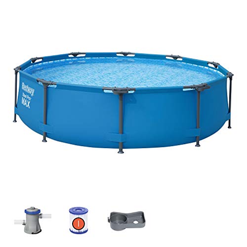 Bestway 56408 - Piscina Desmontable Tubular Steel Pro Max 305x76 cm con Depuradora de Cartucho 1.249  litros/hora