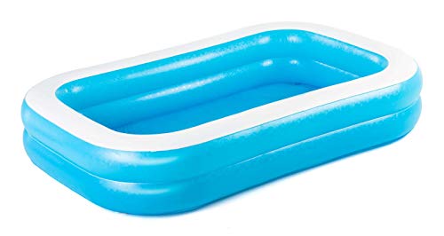 Bestway Family, Pool rechteckig für Kinder, Leicht aufbaubar, Blau, 262x175x51 cm Piscina Rectangular para niños (262 x 175 x 51 cm), Color Azul, (1054153XXX20)