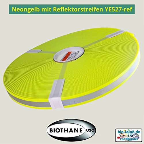 Beta biothane® con reflectante) Tiras con reflectante 20 colores y 2 anchos