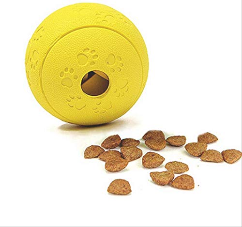 BINBIN2022 Juguete Esférico para Perros, Bola De Comida con Fugas, Resistente A Las Mordeduras Y Entrenamiento Intelectual para Perros, Apto para Todas Las Edades 8 * 8 Cm Rojo