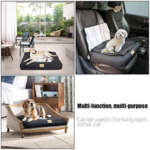 BingoPaw Cama para Mascotas Protector de Asiento de coche para Perro Gato Impermeable y Plegable Cojín para mascotas Tamaño S 56×43×10CM