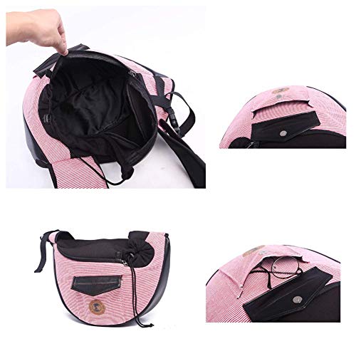 BOENTA Bolso para Perro Bolso Transportin Perro Pequeño Perro Tela de Transporte de Mascotas Perro Bolsas para Perros pequeños Pink