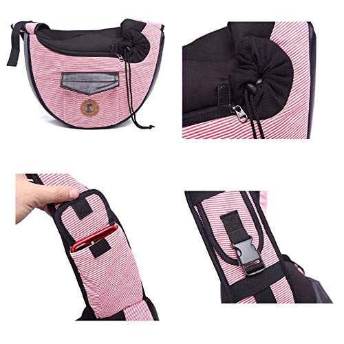 BOENTA Bolso para Perro Bolso Transportin Perro Pequeño Perro Tela de Transporte de Mascotas Perro Bolsas para Perros pequeños Pink