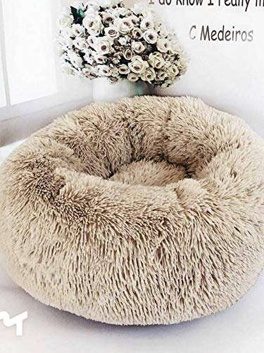 Cama para Mascotas Deluxe para Gatos y Perros pequeños Mediana Cuddler con cojín Suave Cama Cueva anidada Redonda u Ovalada Donut Cama para Mascotas para Gatos y Perros pequeños