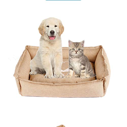 Cat Nest Pet Bed-Four Seasons Universal Square Kennel Cat Litter Pet Nest Pad Almohadilla extraíble para Perros sofá no se desvanece Gato Gato Suministros para Mascotas, Black Friday