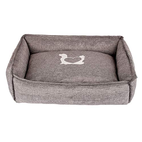 Cat Nest Pet Bed-Four Seasons Universal Square Kennel Cat Litter Pet Nest Pad Almohadilla extraíble para Perros sofá no se desvanece Gato Gato Suministros para Mascotas, Black Friday