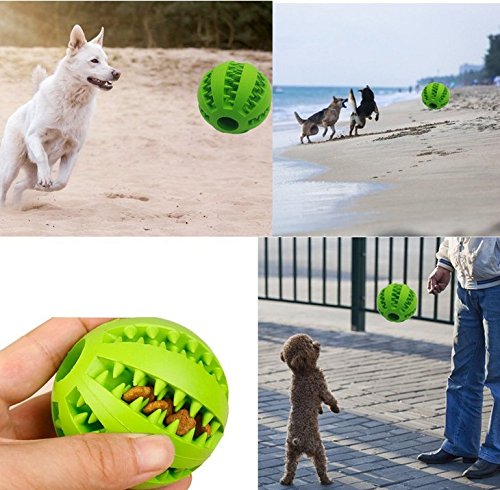 Caucho natural para mascotas masticando la bola, bola del juguete perro interactivo, seguro y no tóxico limpieza bola 7 cm.