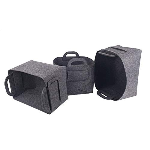 Cesta de almacenamiento de juguetes de bolsillo para mascotas, caja de ropa para perros, bolsa de fieltro para cachorros, gatos o animales pequeños: 36 cm (14,2 '') x 25 cm (9,8 '') x 23 cm (9,1 '')