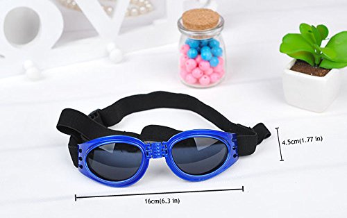 Cestlafit Gafas De Sol De Gafas De Gafas De Perro De Mascotas, Protección Contra El Viento Perrito Gafas De Sol Cachorros, Gafas De Perro Para Perro Grande, Zafiro