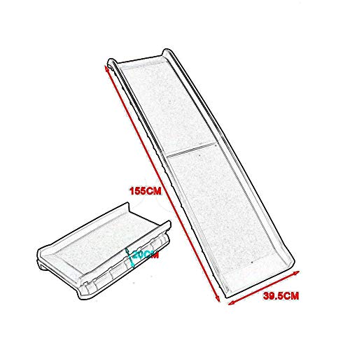 ChangDe Escaleras de Mascotas Escaleras de Mascotas, Perros Escaleras Coches Pendientes Suministros Acceso Auxiliar escaleras de Mascotas, 39.5X155cm Escalera Mascota (Color : Green)