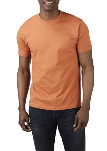 Charles Wilson Paquete 5 Camisetas Cuello Redondo Lisas (X-Small, Orange Sunset)