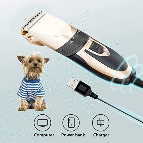 Clippers para Peluquería Canina,5 Ajustes De Marcha,bajo Nivel De Ruido Y Baja Vibración, Adecuados para Suministros De Mascotas para Gatos Y Perros