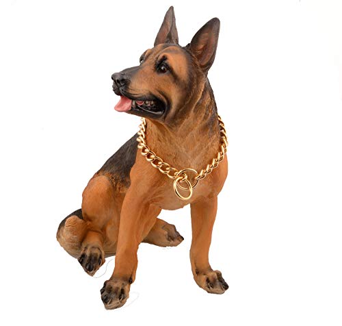 Collares Básicos Diámetro Del Alambre 13 Mm Cadena De Perro Mascota Acero Inoxidable Titanio Acero Chapado Al Vacío Cadena De Giro Cadena De Perro De Entrenamiento Cadena De Perro 30 Pulgadas (Cir