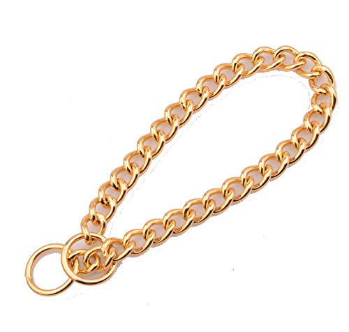 Collares Básicos Diámetro Del Alambre 13 Mm Cadena De Perro Mascota Acero Inoxidable Titanio Acero Chapado Al Vacío Cadena De Giro Cadena De Perro De Entrenamiento Cadena De Perro 30 Pulgadas (Cir