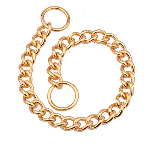 Collares Básicos Diámetro Del Alambre 13 Mm Cadena De Perro Mascota Acero Inoxidable Titanio Acero Chapado Al Vacío Cadena De Giro Cadena De Perro De Entrenamiento Cadena De Perro 30 Pulgadas (Cir