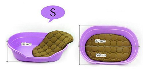 cosanter Buena Calidad lavable Perros Animales cama con perros Mate de plástico para perros, gatos mascotas, tamaño 57 cm x 37.6 cm x 14 cm