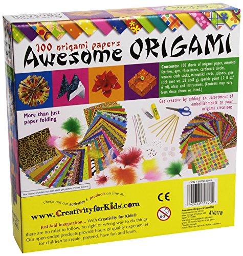 Creativity for Kids- West Design Junior Selection Awesome Origami Kit Grande, Multicolor (CFK1580)