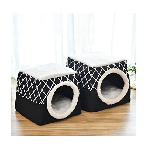 Cueva para cama de perro gato, casa y sofá para mascotas 2 en 1, casa de cápsulas espaciales, lavable a máquina, antideslizante, suave y cálido, perro, gato, cachorro, conejo, nido para mascotas,