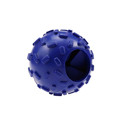 Dedepeng - Pelotas de perro lanzador de pelotas para perros, juguete interactivo de goma para fugas de alimentos, goma para masticar perros, juguete molar para limpiar los dientes de mascotas