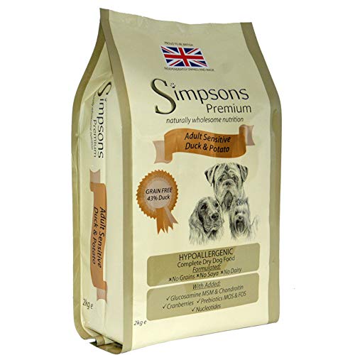 Desconocido Simpsons Premium - Comida Seca para Perros para Patatas y Patatas para Adultos, 2 kg