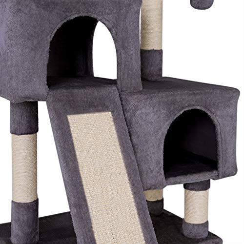 Dibea Árbol para Gatos Árbol Escalador Árbol Rascador 90 Cm Color Gris Oscuro 1 Unidad 11350 g