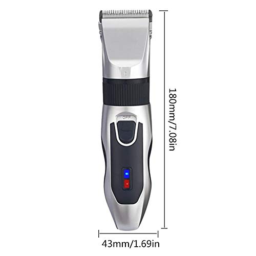 Dog Clippers Cordless Rechargeable Professional Pet Clippers,Low Noise Pets Trimmer Pet Hair Grooming Kit with 6 Comb Guides and Cleaning Brush,LCD Screen Display The Charge Level,for Dogs Cats Pets