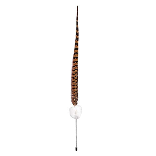 Edmend Interactiva Gato Juguete Divertido Gato del Animal doméstico Juego del Gatito Sticks Varita Classic Rod Ingenio con Bell Suministros Gato De Juguete para Mascotas (Color : White)