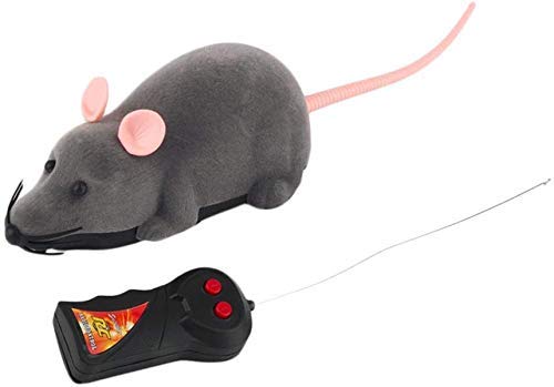 Electrónica de control remoto de juguete de felpa Rata Ratón de juguete del gato del perro del niño del gato, gato interactivos Ingenio gatito Juguetes, ejercitador de juegos, Rompecabezas, Juego de M