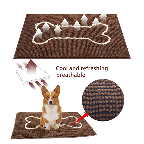 Eono by Amazon Alfombrilla para perros de microfibra ultrabsorbente de secado rápido y duradero