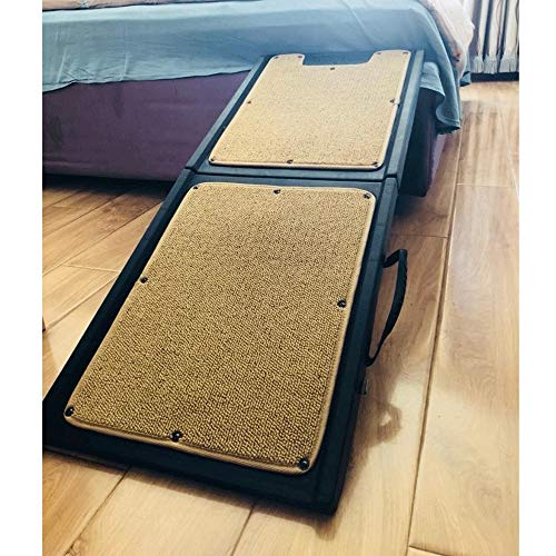 Escaleras de mascotas Escaleras de mascotas, mascotas del hogar Escaleras Escaleras perros grandes de coches de coches rampa de salida for perros Pasos escalera plegable auxiliar, 181X41.5cm Escalera