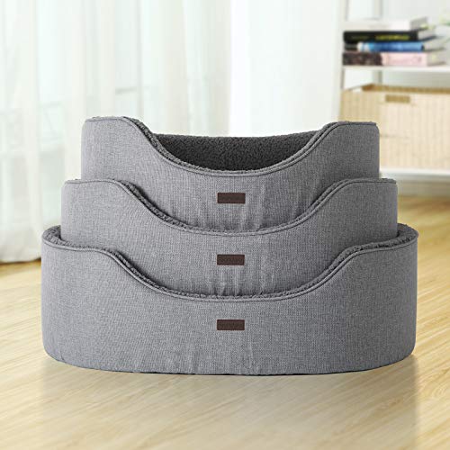 FEANDREA Cama para Perro, Cojín Reversible, Lavable, 73 x 60 x 27 cm PGW31GG