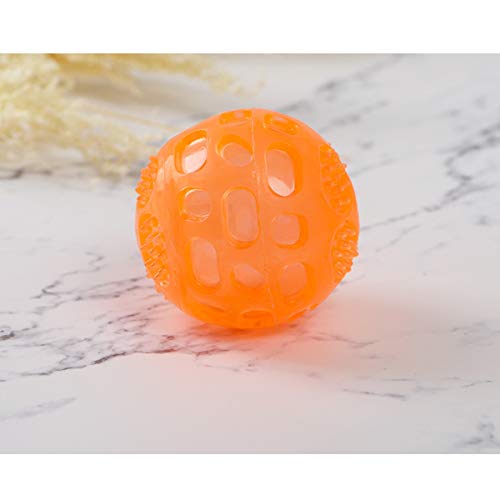 Fengkuo Juguete para Mascotas Golden Retriever Mordedura Pelota de Juguete Perro Grande Juguete Interactivo para Perro de Juguete, Puede Flotar en el Agua, Puede Hacer Sonido, Azul/Naranja, aproxima