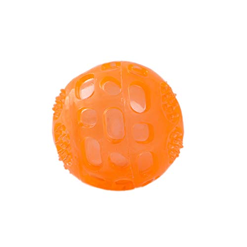 Fengkuo Juguete para Mascotas Golden Retriever Mordedura Pelota de Juguete Perro Grande Juguete Interactivo para Perro de Juguete, Puede Flotar en el Agua, Puede Hacer Sonido, Azul/Naranja, aproxima