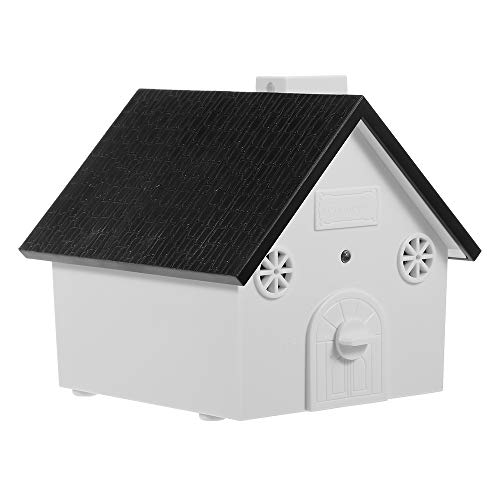 Fesjoy Perro Seguro para Mascotas Control de ladridos al Aire Libre Dispositivo de Sonido contra los ladridos Impermeable 4 Niveles Sonic Corteza Disuasor Perros Entrenamiento Control de